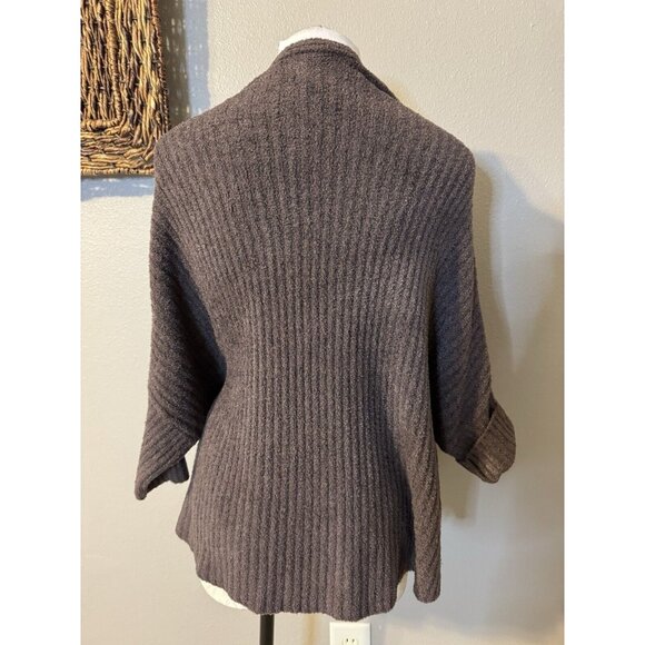 Barefoot Dreams Open Cardigan Sweater Small Medium Brown Dolman Sleeve NEW - Picture 5 of 11